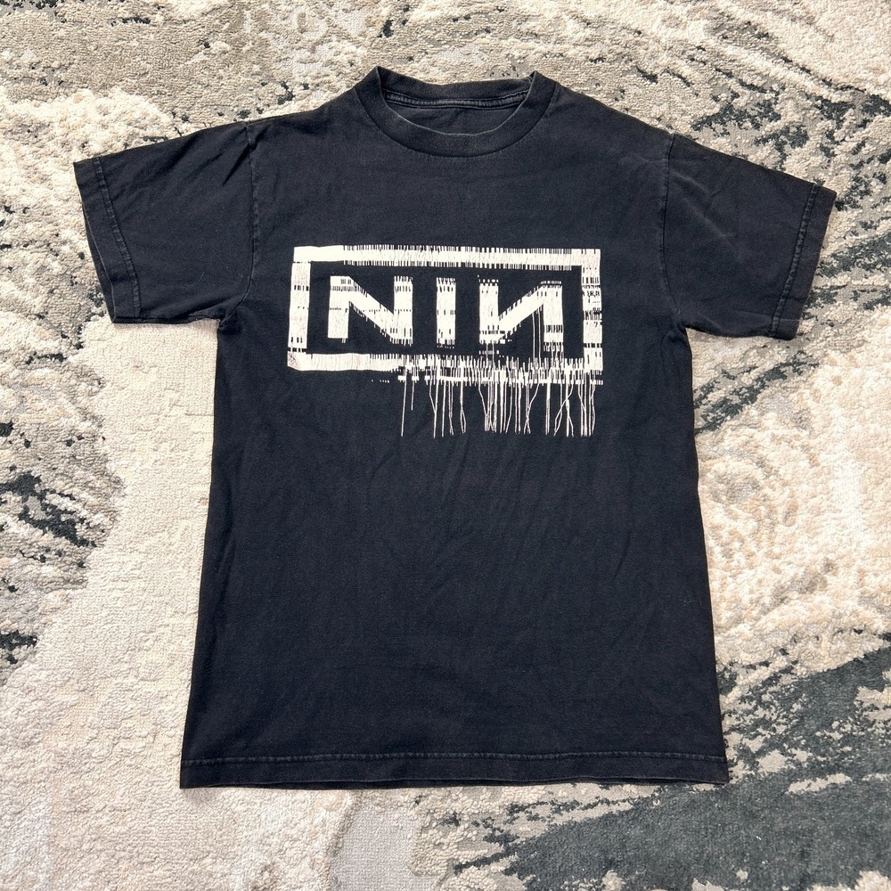 Vintage T Shirt Mens Small Black Nine Inch Nails 2008 Band‎ Tour Very Rare Y2K